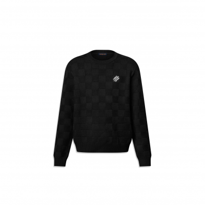 LOUIS VUITTON EMBELLISHED WOOL DAMIER PULLOVER 1AHCO2